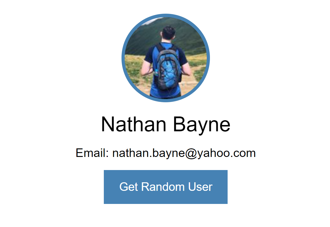 Random User Generator Application